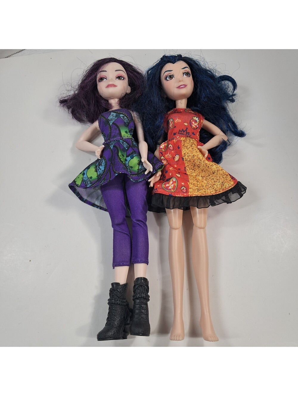 Disney Descendants 2 Isle Of The Lost fashion dolls Evie & Mal Red Dress toys